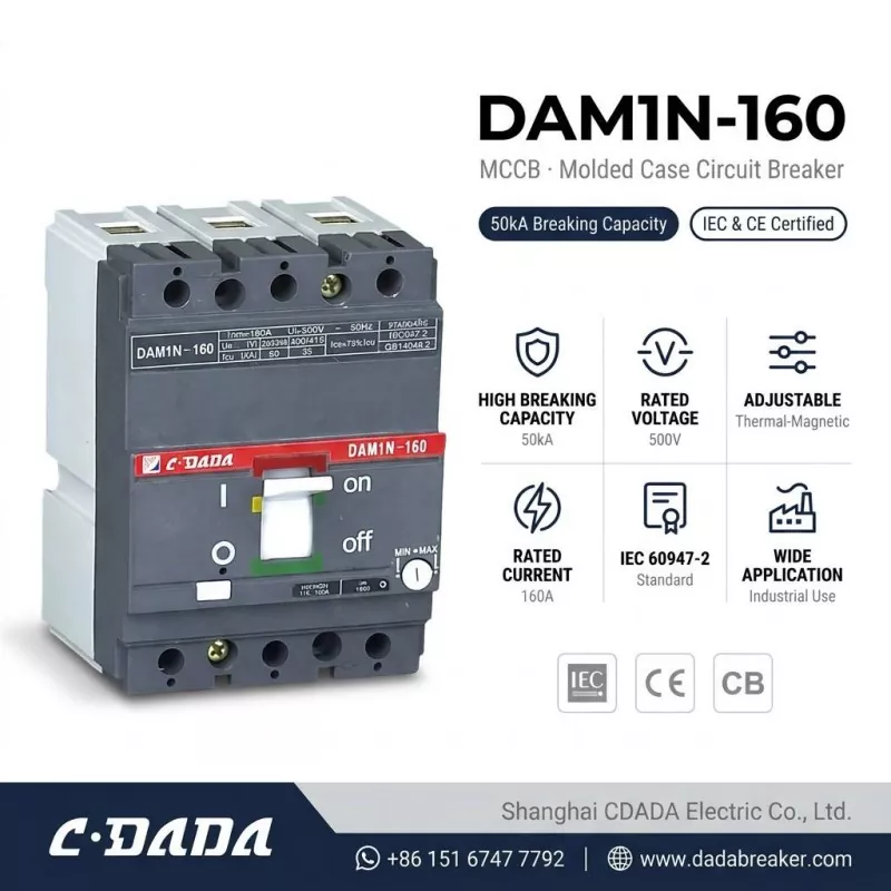 CDADA lage disjonkteur DAM1N-160 160A MCCB gwo kapasite