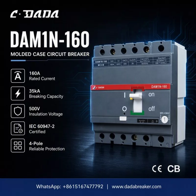 Pwoteksyon Precision pou Rezo Endistriyèl: C·DADA DAM1N-160 MCCB la