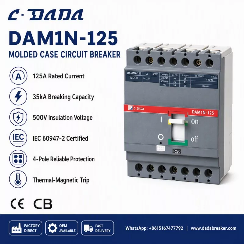 Asire Entegrite Sou-Distribisyon: Solisyon C·DADA DAM1N-125 MCCB