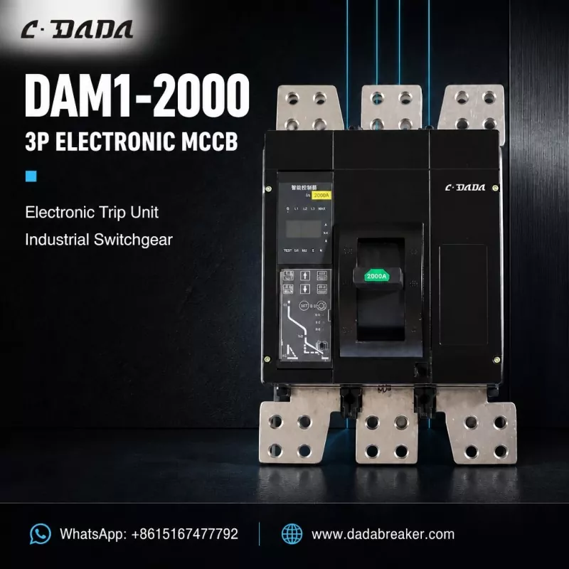 DAM1-2000 3P Elektwonik MCCB pou Endistriyèl Switchgear | C·DADA elektrik